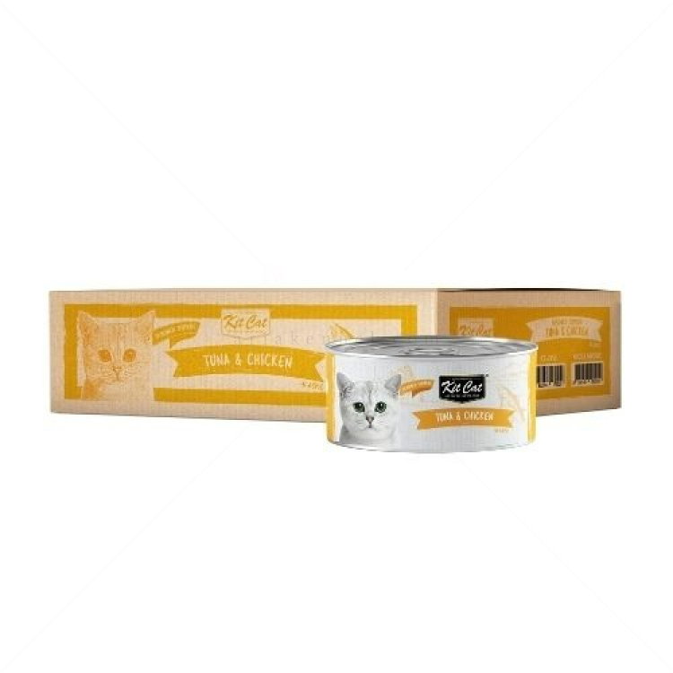 Консерва с риба тон и пилешко месо в желе 80 гр KIT CAT Deboned Toppers Tuna & Chicken in Aspic