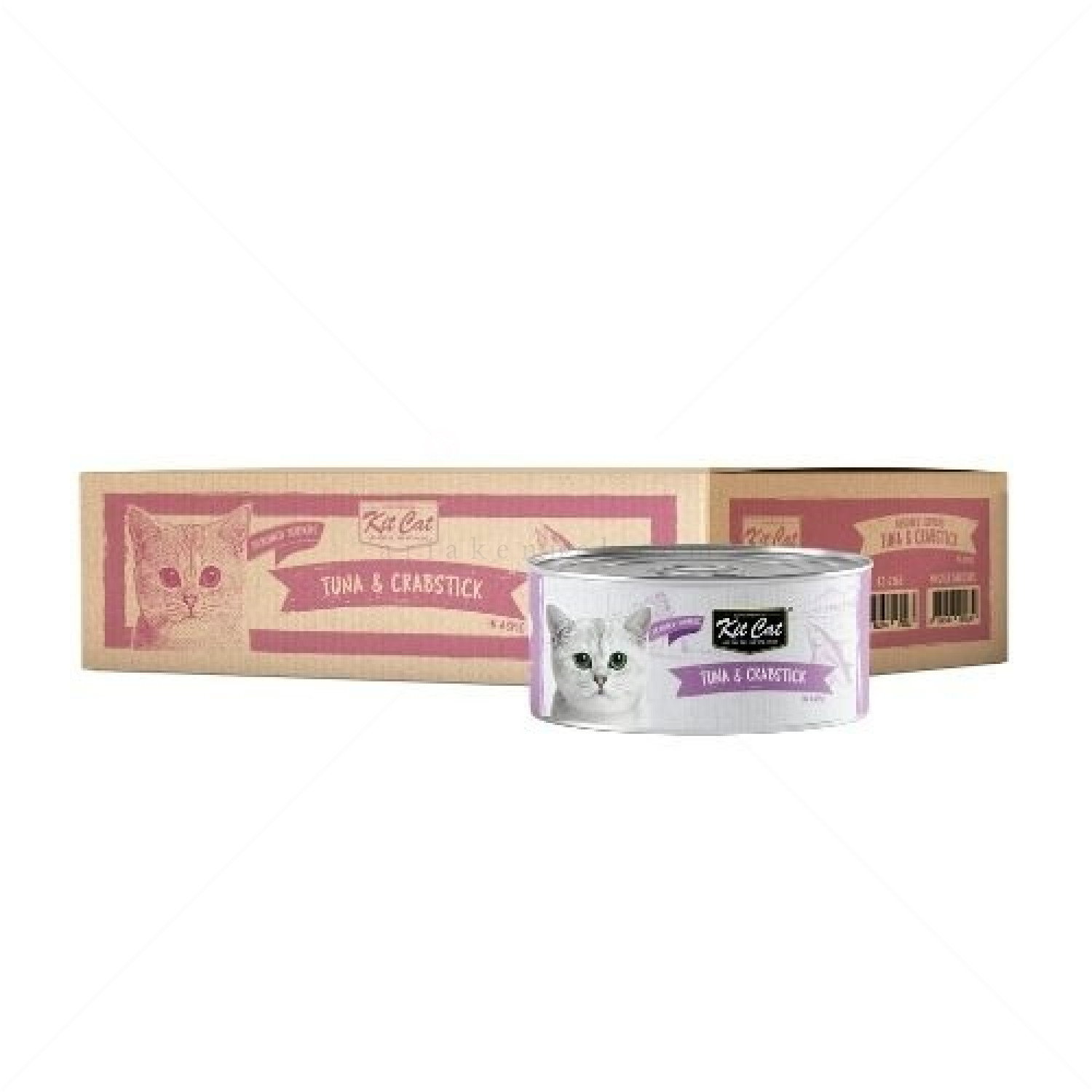 Консерва с риба тон и рулца от раци в желе 80 гр KIT CAT Deboned Toppers Tuna & Crabstick in Aspic