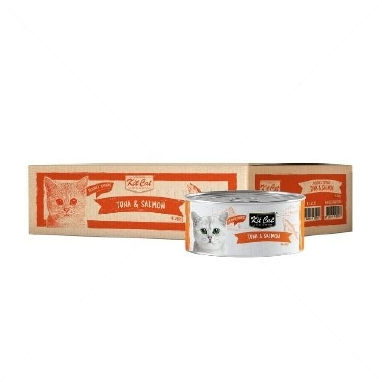 Консерва с риба тон и сьомга в желе 80 гр KIT CAT Deboned Toppers Tuna & Salmon in Aspic