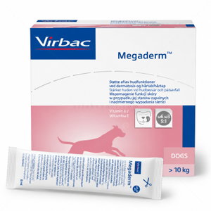 Хранителна добавка за здрава кожа и козина VIRBAC Megaderm 28 сашета х 8 мл