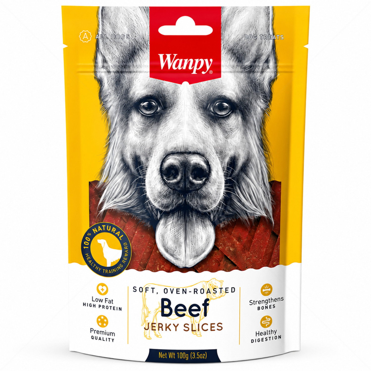 Меки слайсчета говеждо филе, печени на фурна WANPY Soft Beef Jerky Slices