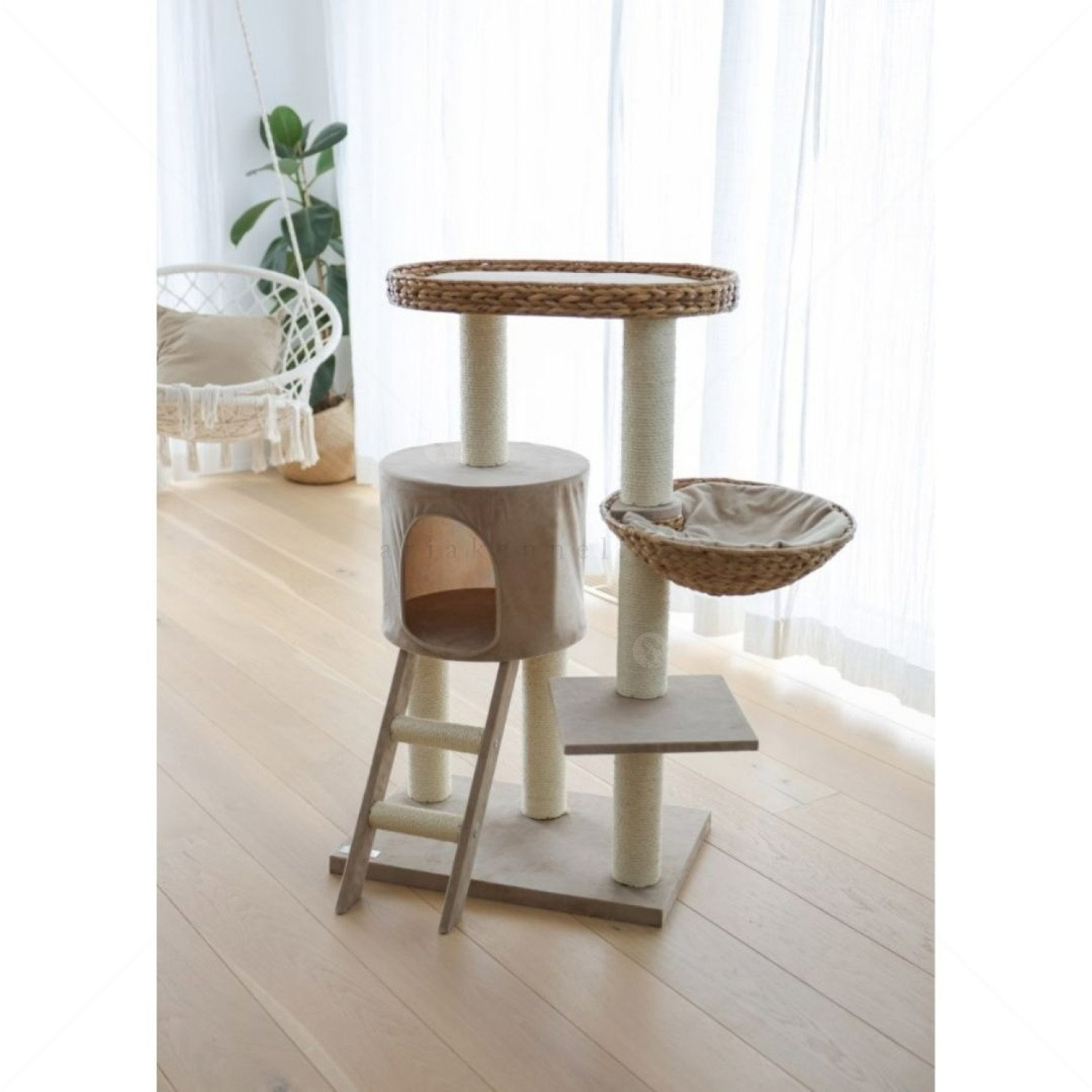 Катерушка Котешко дърво 103 см KERBL Cat Tree Banana Leaf Waxy