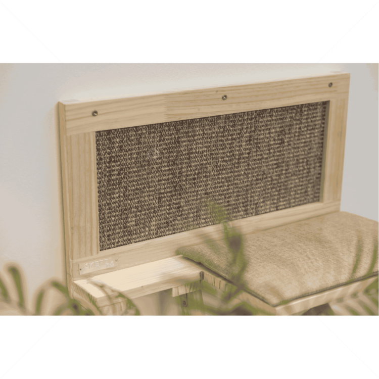 Катерушка за стена с място за почивка KERBL Cat Bed Timber brown