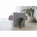 Къщичка с драскало от картон Слон 39 см KERBL Cat Scratch House Elephant, grey