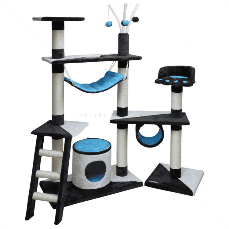Катерушка 150 см KERBL Cat Tree Creativ, anthracite/blue/white