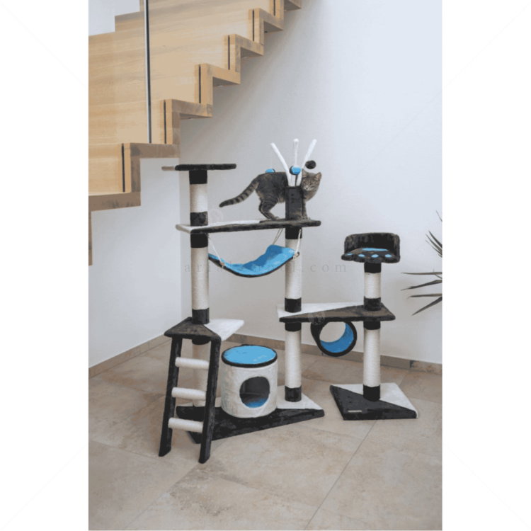 Катерушка 150 см KERBL Cat Tree Creativ, anthracite/blue/white