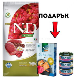 N&D Cat 5 кг Quinoa Urinary Duck