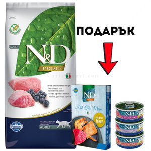 N&D Prime Cat Adult 5 кг Lamb and blueberry