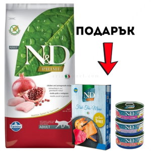 N&D Cat 5 кг Prime Chicken Adult
