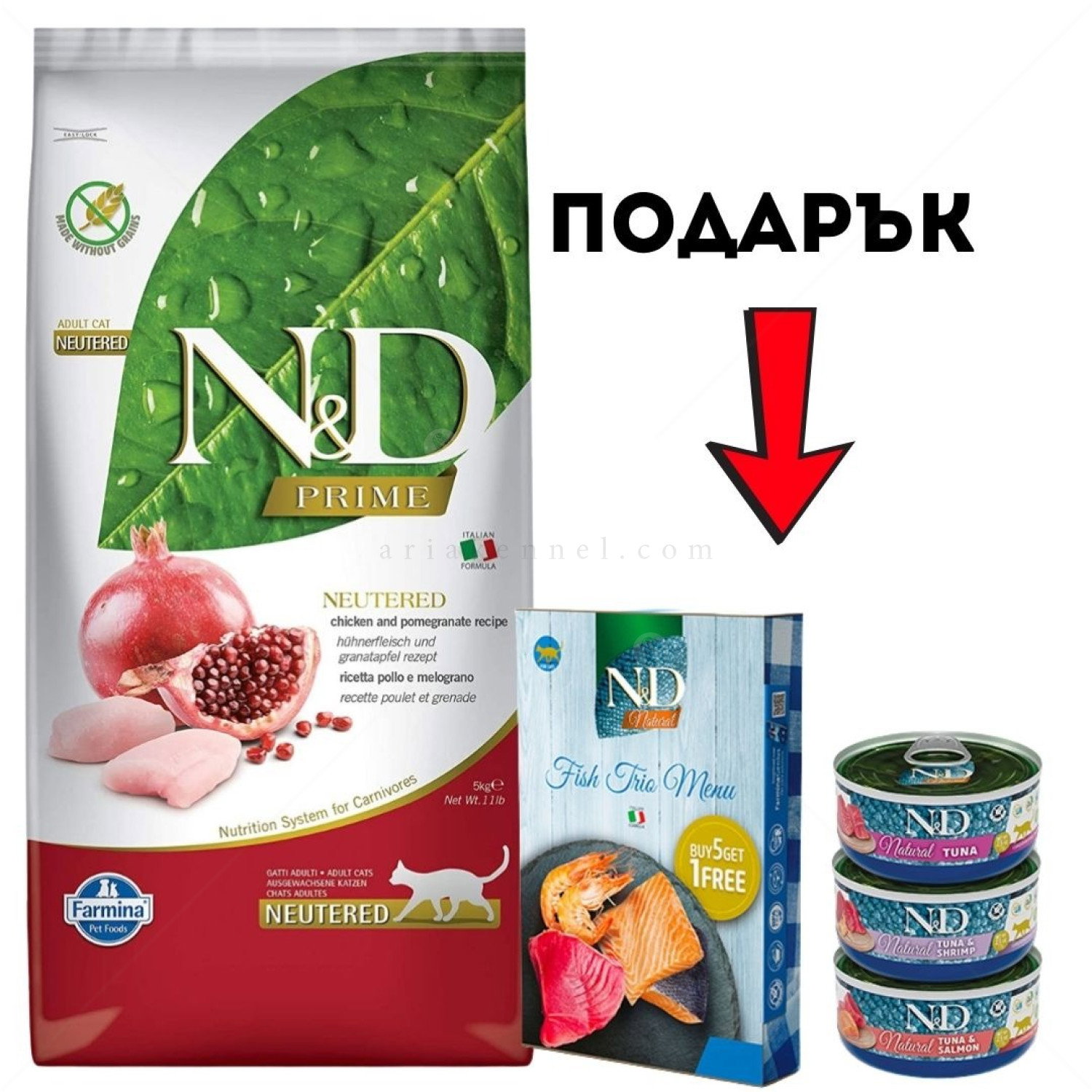 N&D Cat 5 кг Prime Chicken Adult Neutered