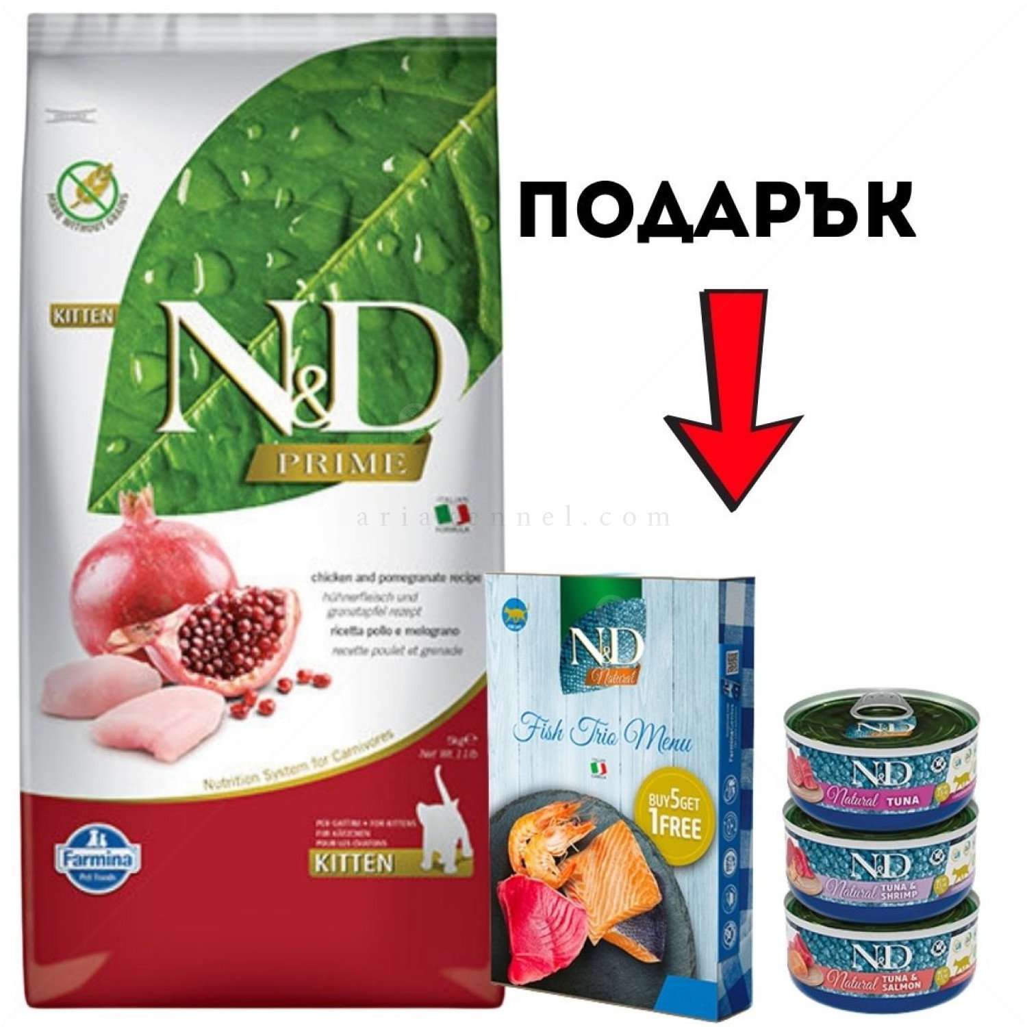 N&D Cat 5 кг Prime Chicken Kitten