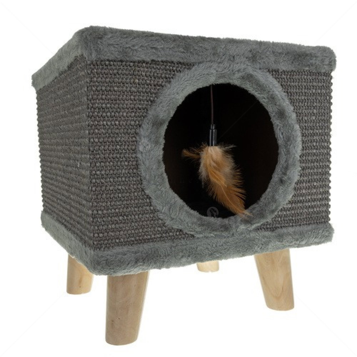 Къщичка с драскало PURLOV Cat House