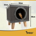 Къщичка с драскало PURLOV Cat House