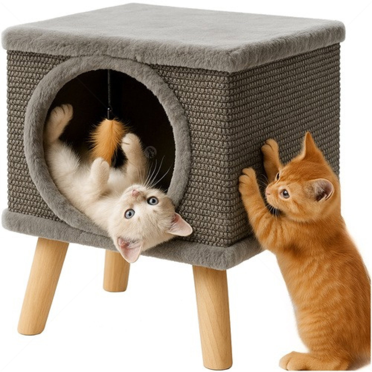 Къщичка с драскало PURLOV Cat House