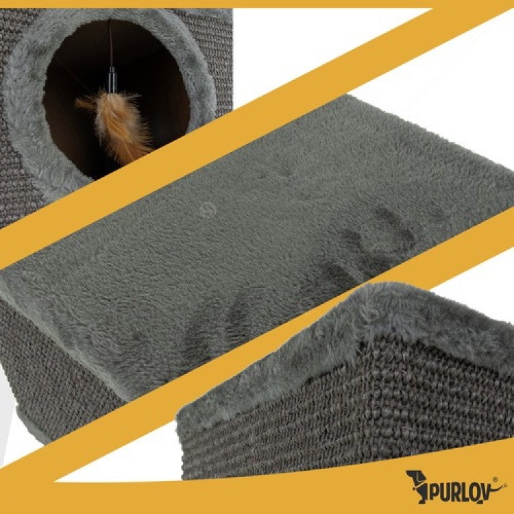 Къщичка с драскало PURLOV Cat House