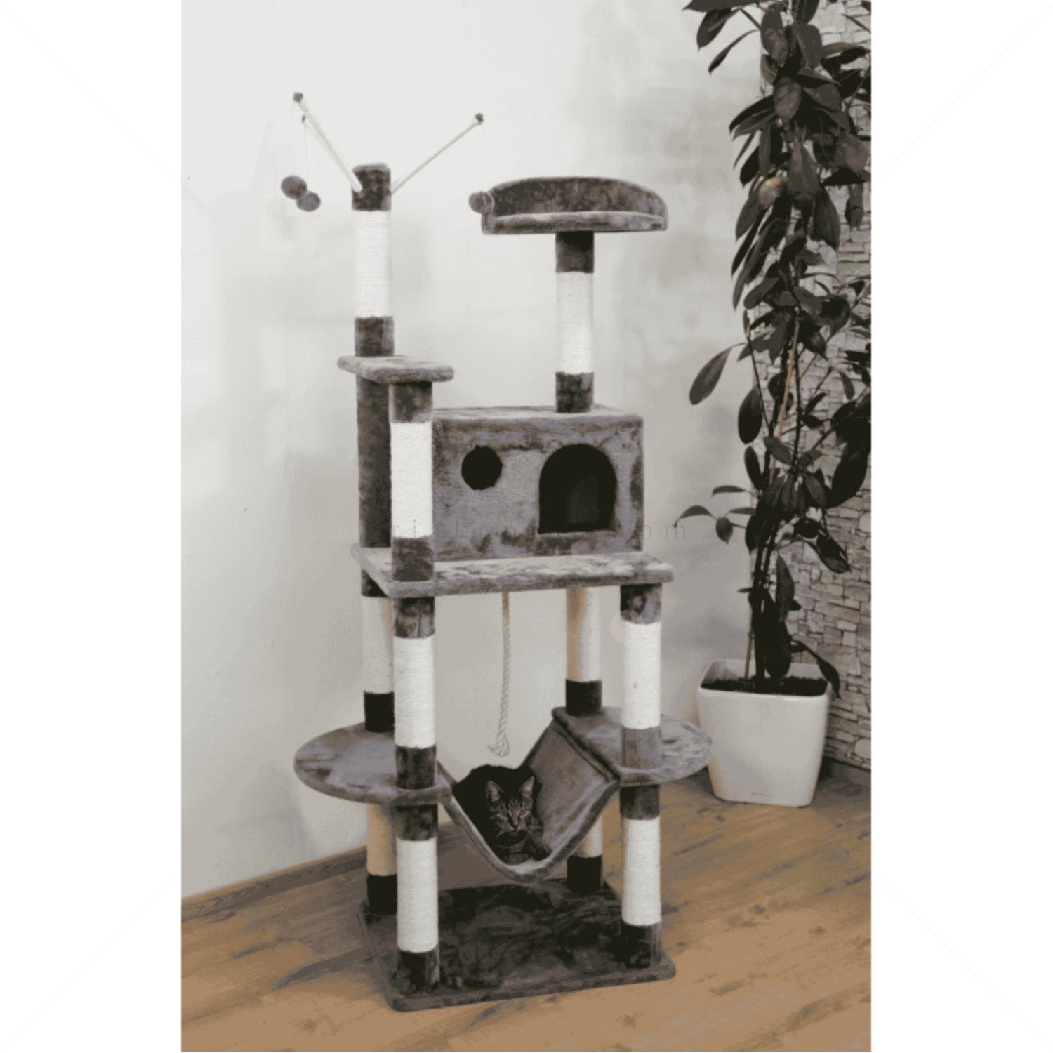 Катерушка Матео 180 см KERBL Cat Tree Matteo grey