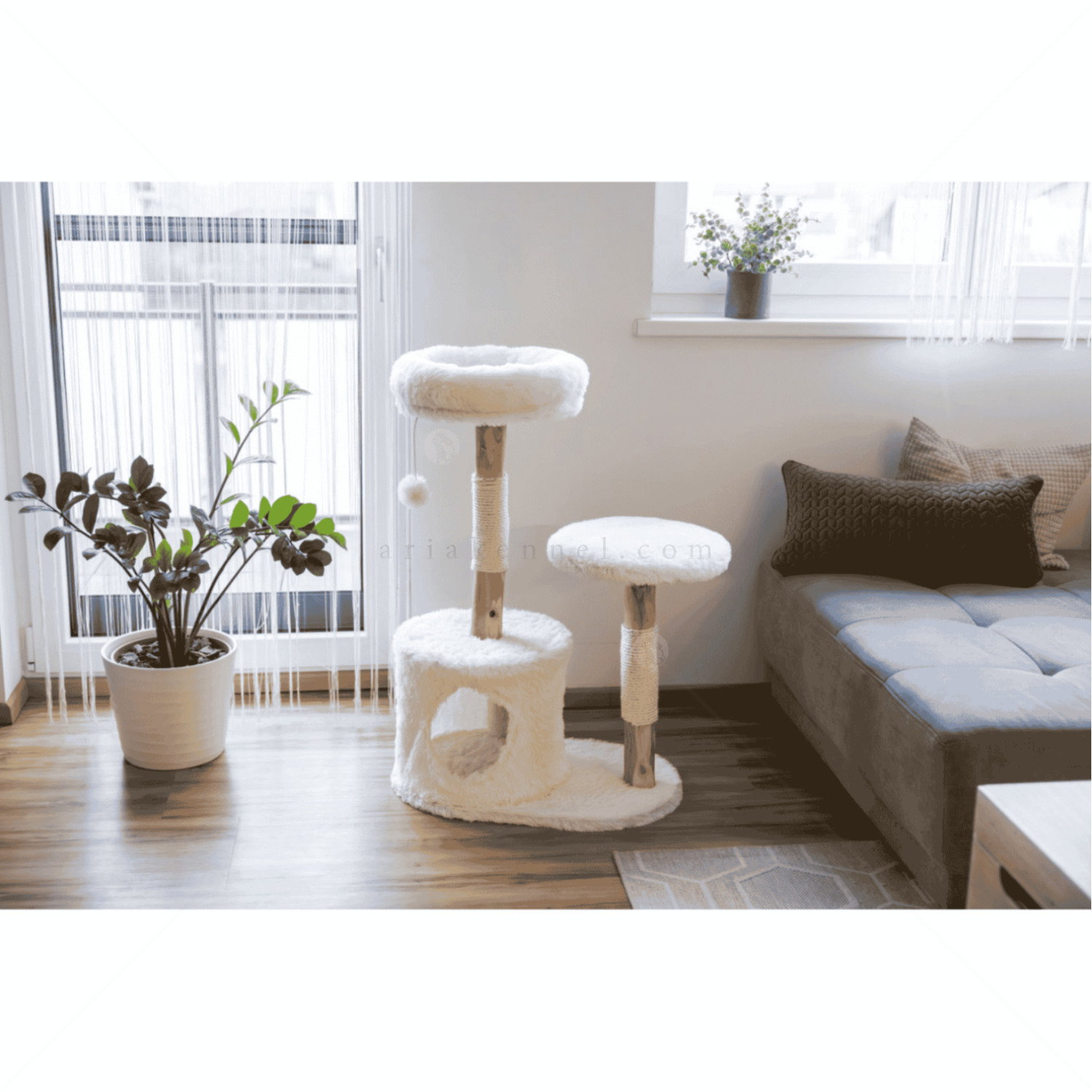 Катерушка Лучия 90 см KERBL Cat Scratching Post Lucia, white