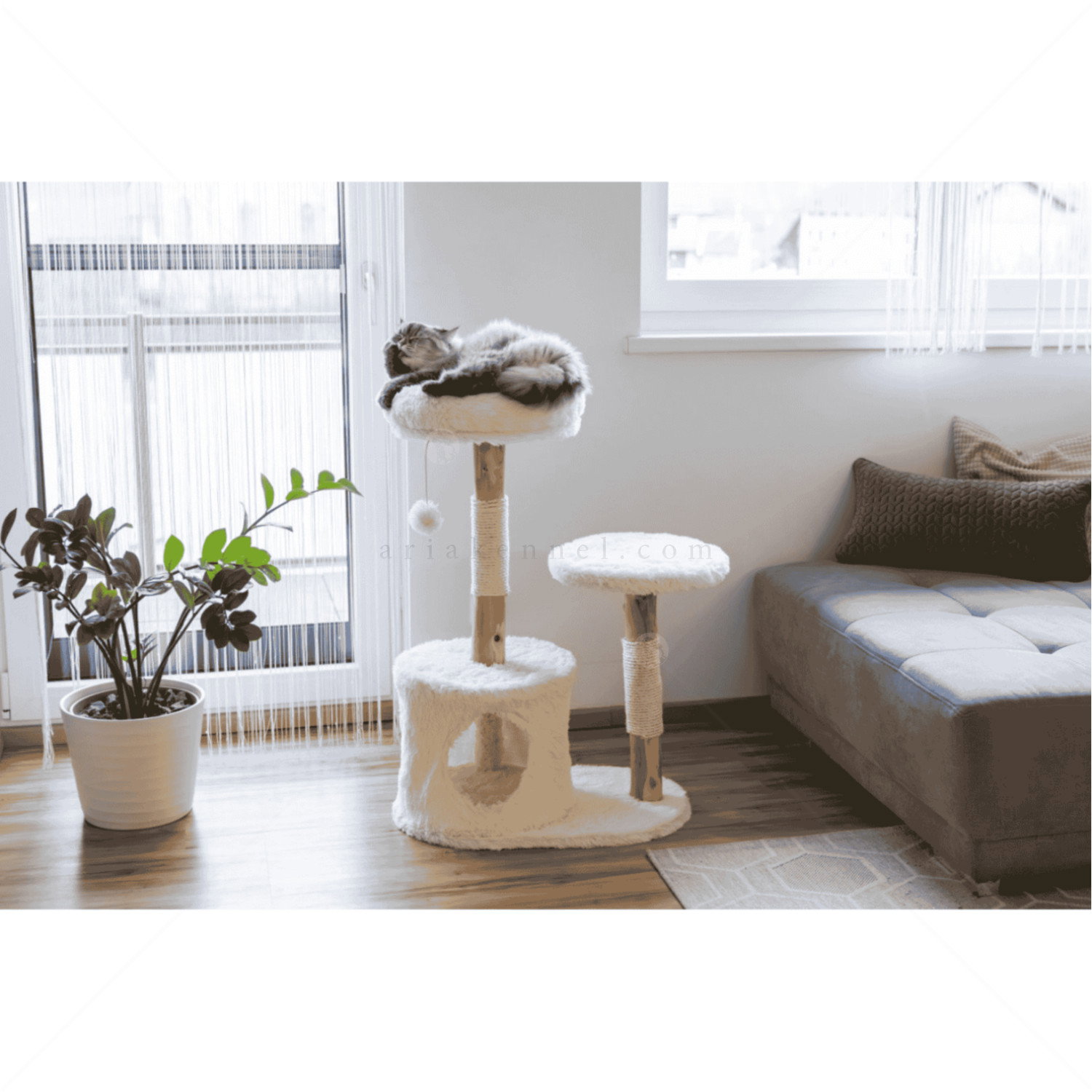 Катерушка Лучия 90 см KERBL Cat Scratching Post Lucia, white
