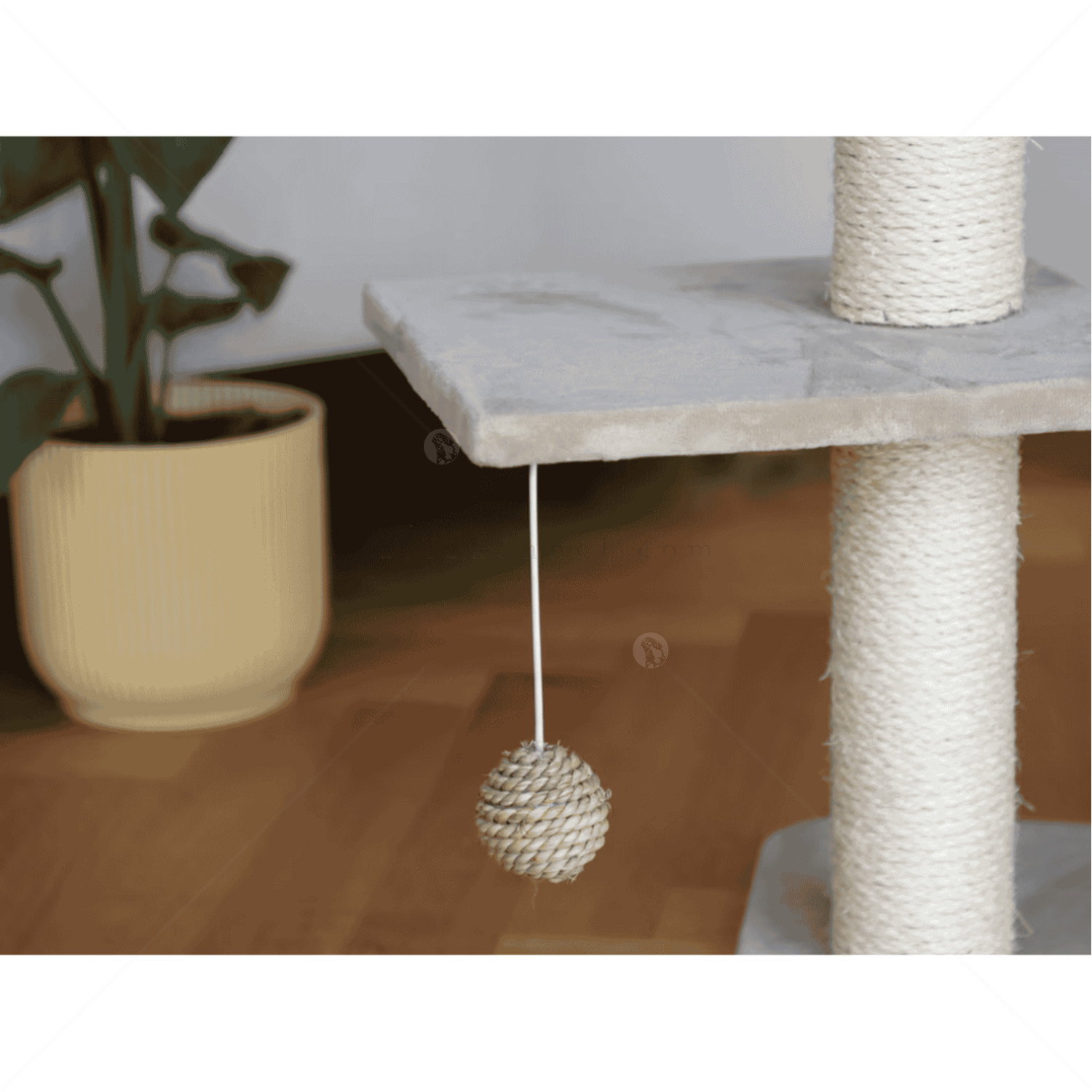Катерушка Котешко дърво 100 см KERBL Cat Tree Banana Leaf Jade, beige