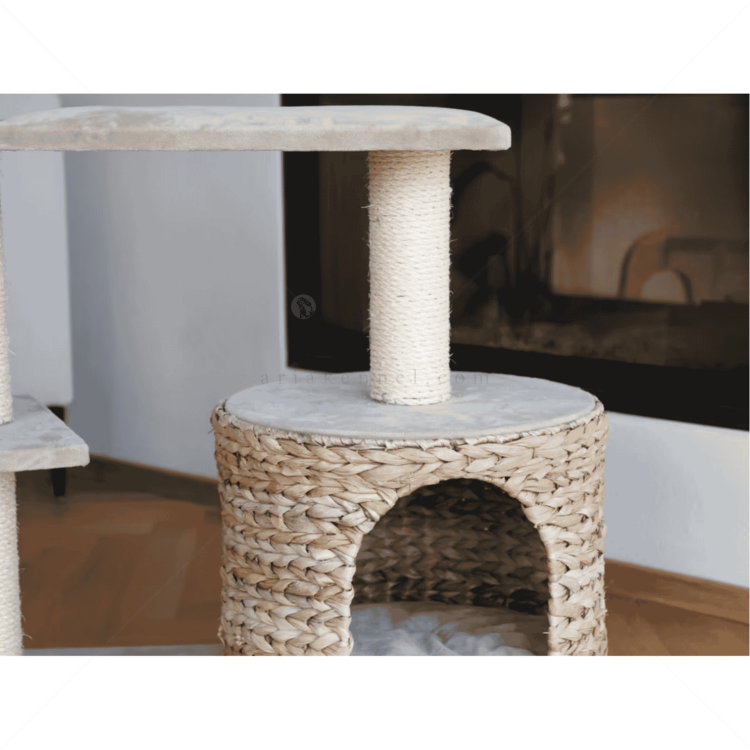 Катерушка Котешко дърво 100 см KERBL Cat Tree Banana Leaf Jade, beige