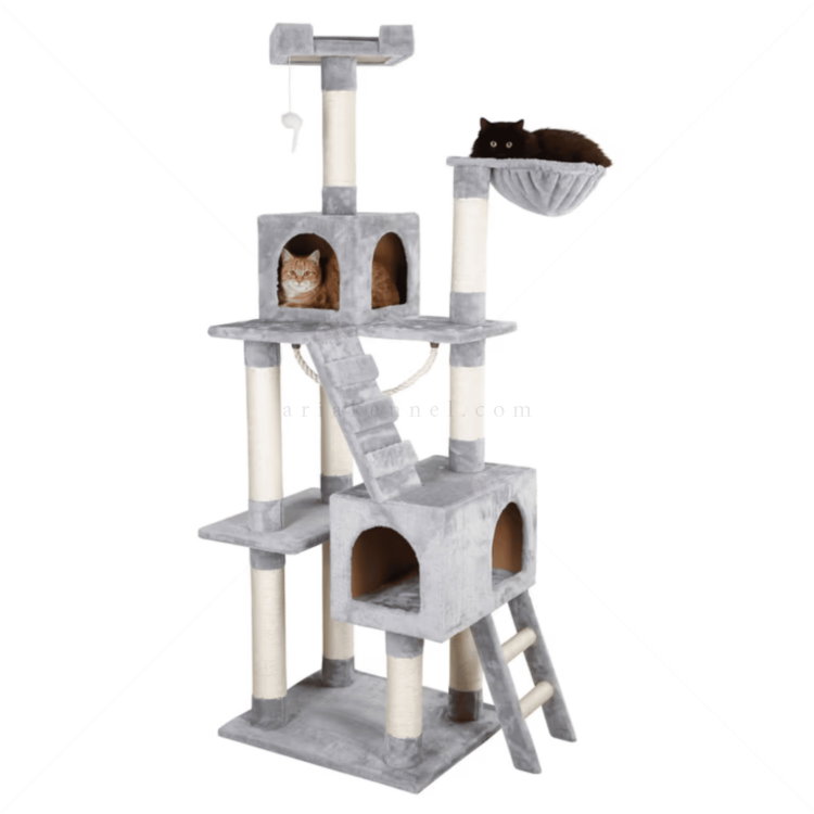 Катерушка Котешко дърво 178 см KERBL Cat Tree Square, grey