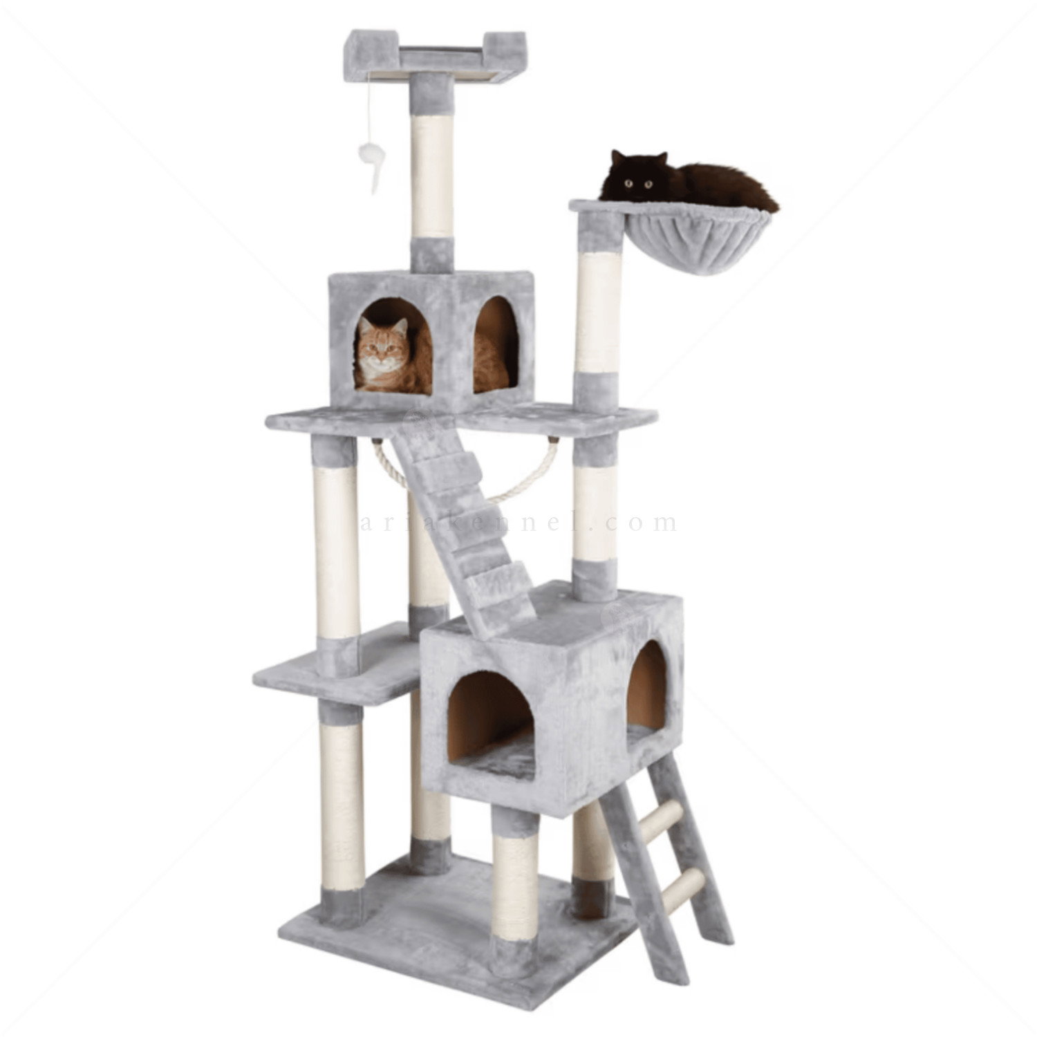 Катерушка Котешко дърво 178 см KERBL Cat Tree Square, grey