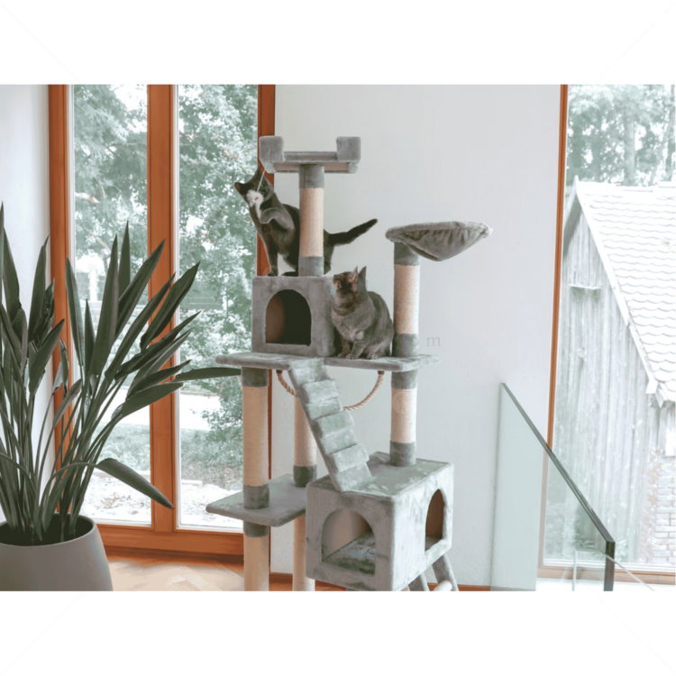 Катерушка Котешко дърво 178 см KERBL Cat Tree Square, grey
