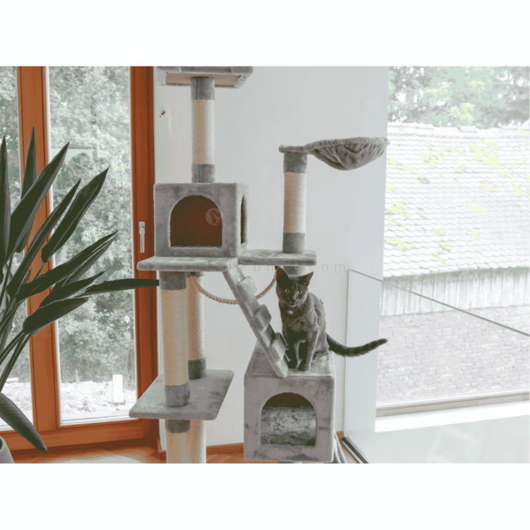 Катерушка Котешко дърво 178 см KERBL Cat Tree Square, grey