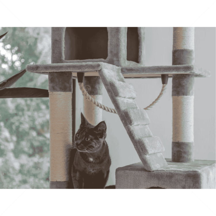 Катерушка Котешко дърво 178 см KERBL Cat Tree Square, grey