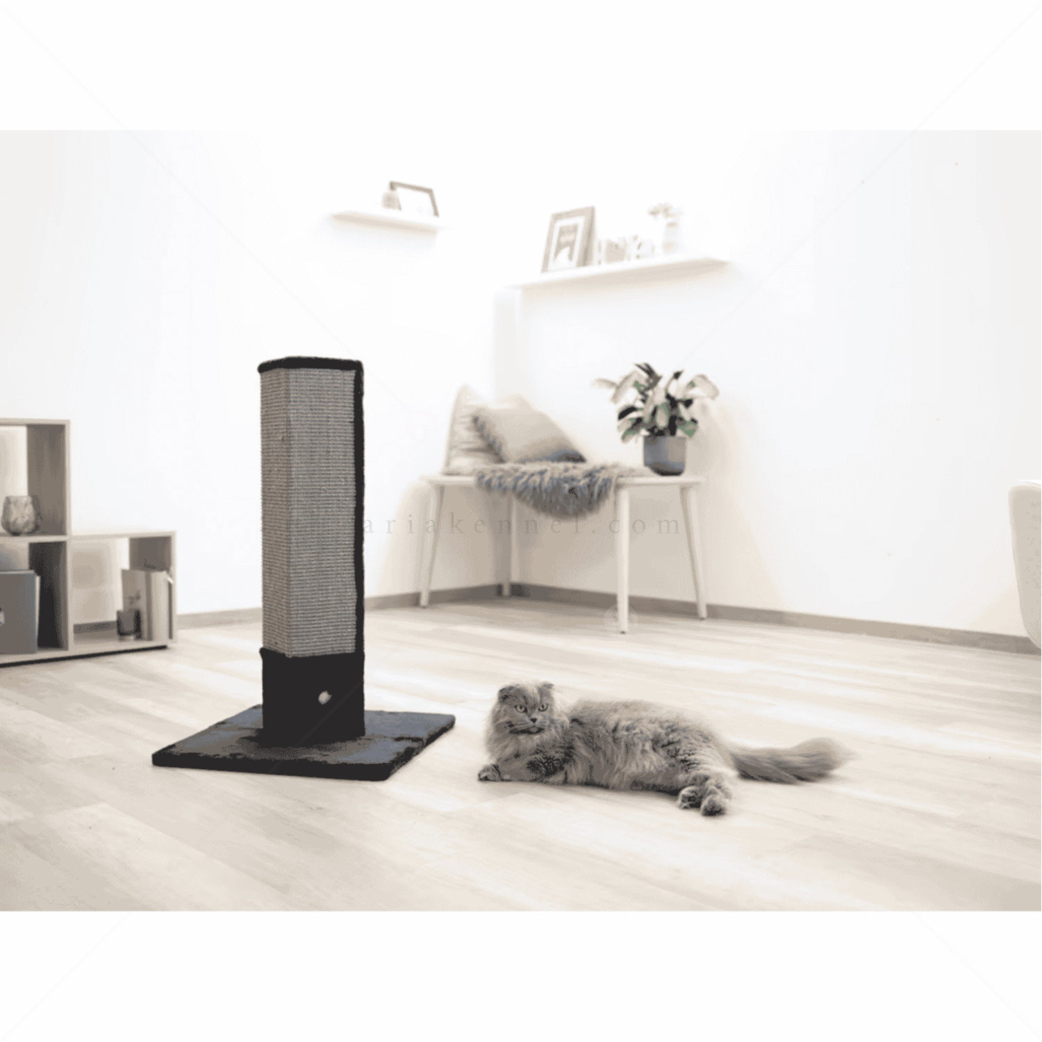 Драскало - 4 ъгъла KERBL Cat Scratching Post 4-corner, black