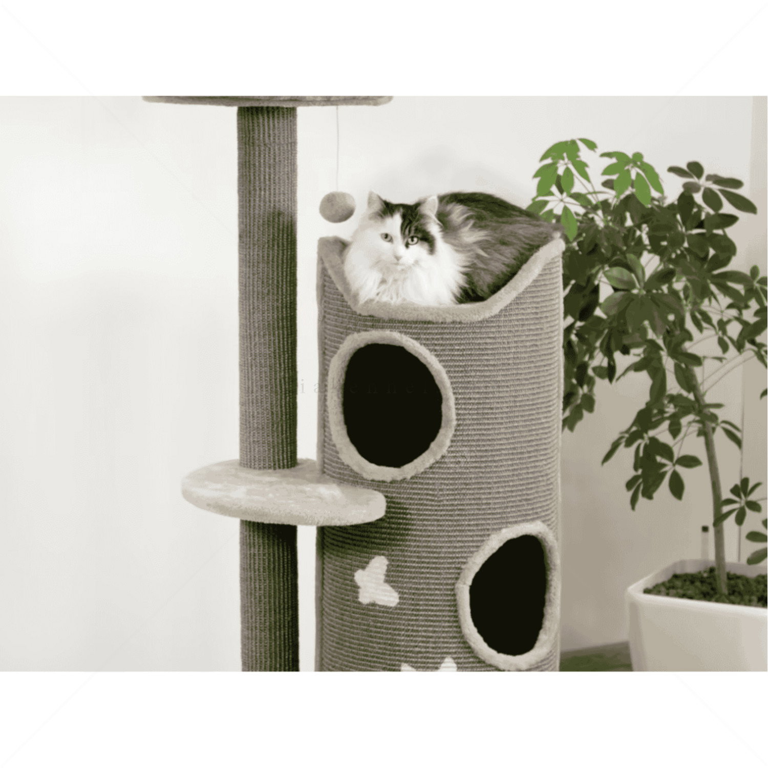 Катерушка Тиана 130 см KERBL Cat Tree Tiana, grey
