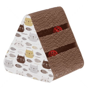 Триъгълно драскало от картон KERBL Cat Scratching Board Boon