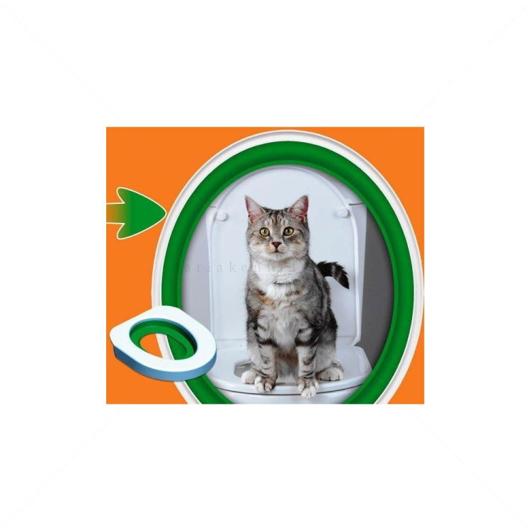 Система за обучение на котки за ползване на човешка тоалетна LITTER KWITTER Cat toilet Training System