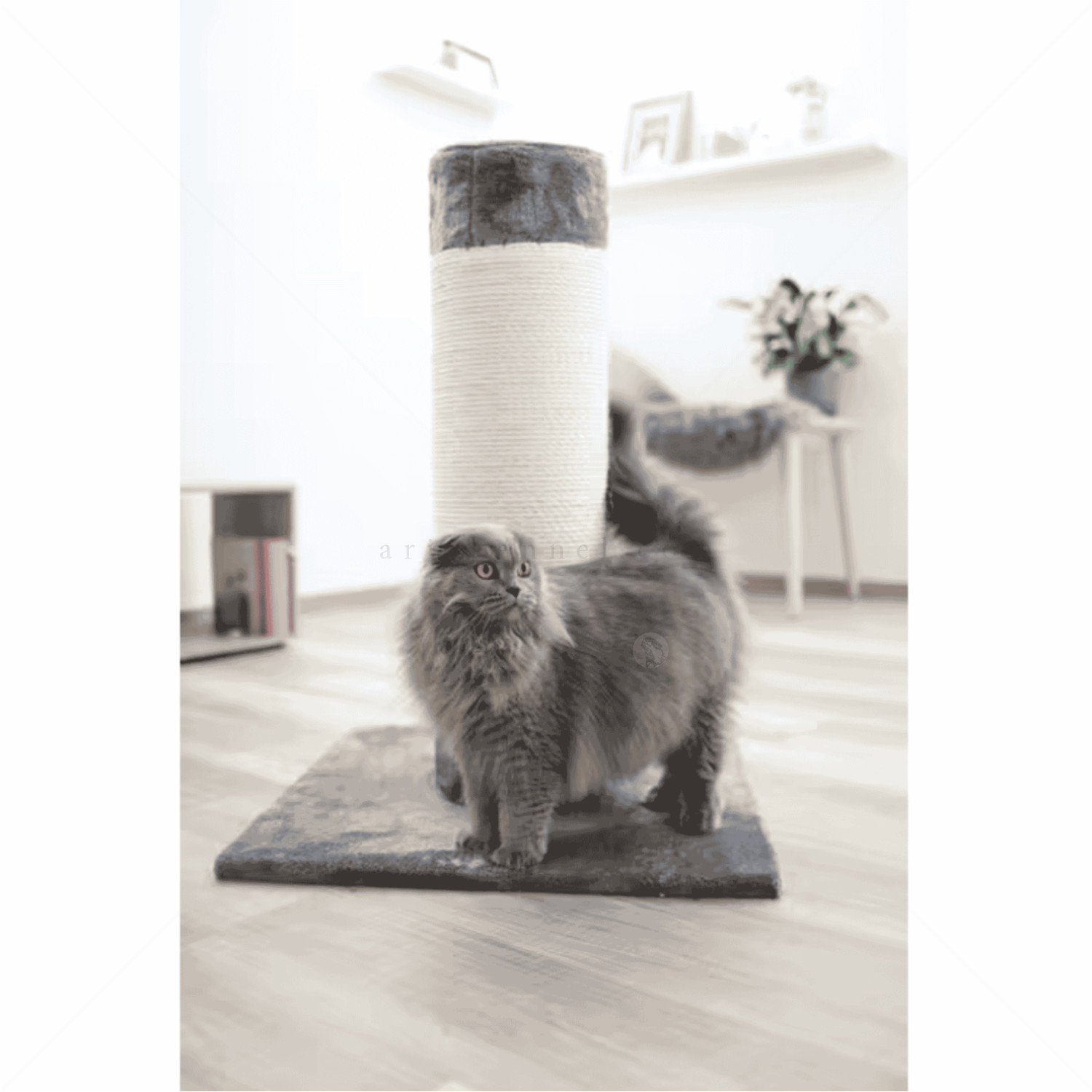 Драскало Опал Ултра 82 см KERBL Cat Scratching Post Opal Ultra, grey