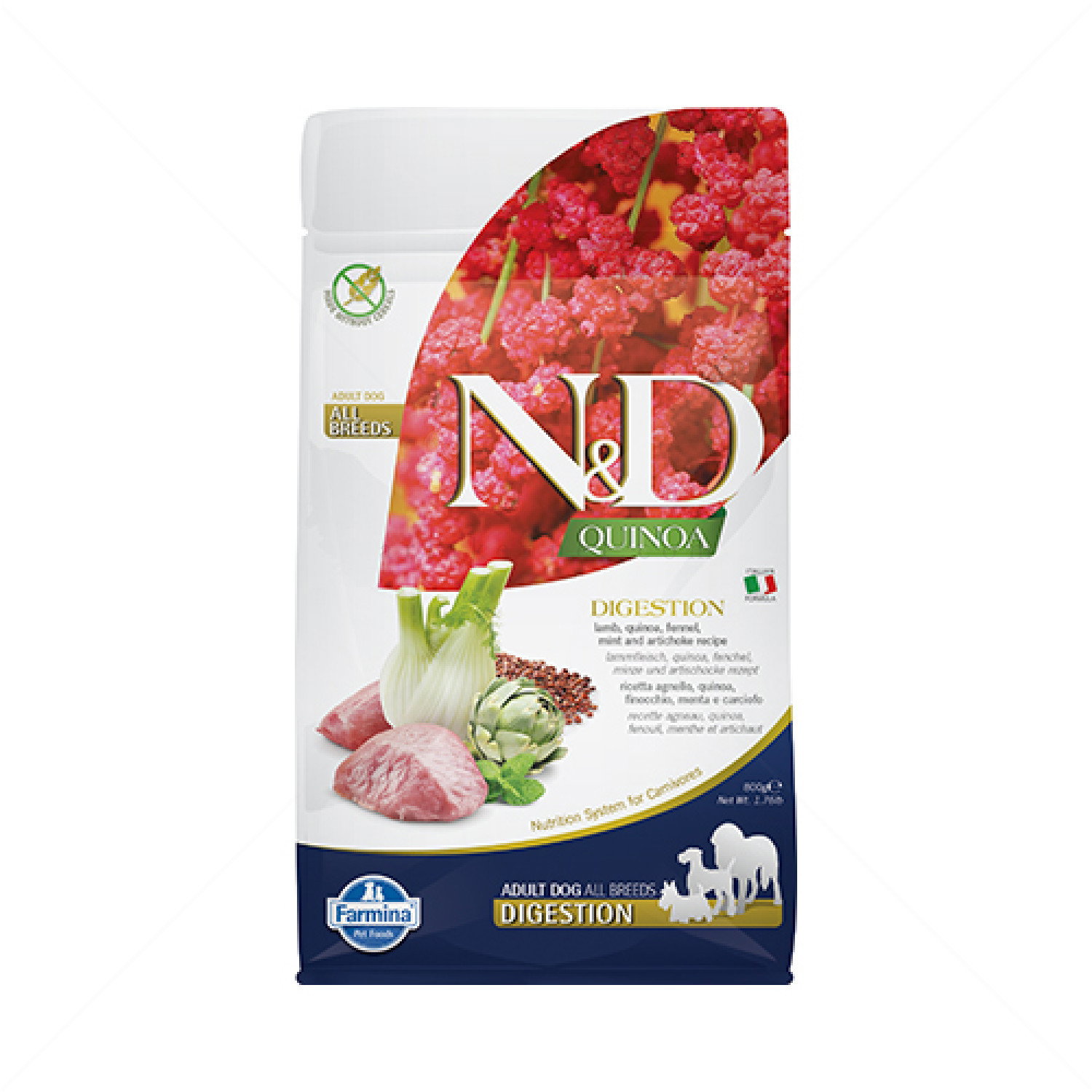 N&D Dog Quinoa Digestion Lamb 0.800 кг.