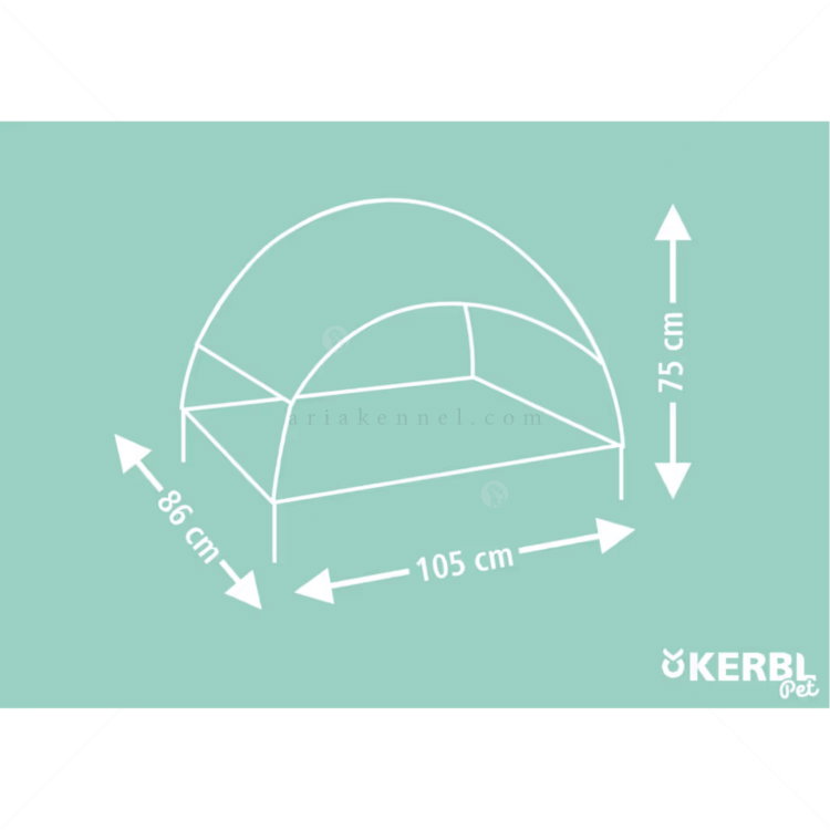 Ваканционно легло KERBL Dog Couch Vacation Top, grey
