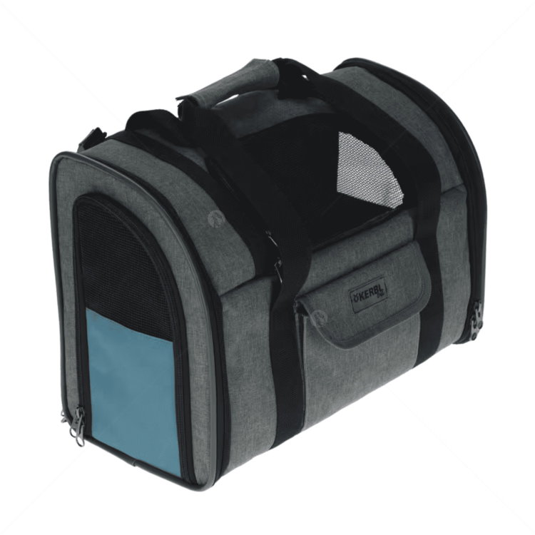 Раница за пътуване KERBL Dog Rucksack Vacation, grey/ blue