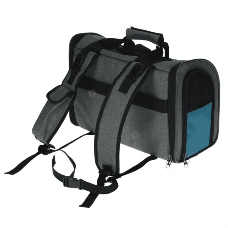 Раница за пътуване KERBL Dog Rucksack Vacation, grey/ blue