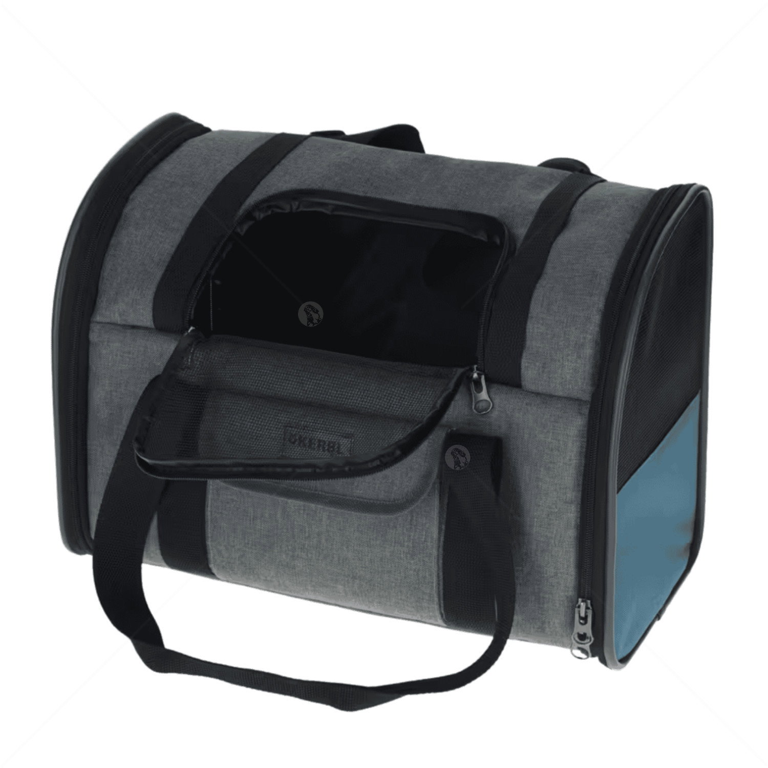 Раница за пътуване KERBL Dog Rucksack Vacation, grey/ blue