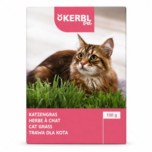 Трева за котки с тавичка KERBL Cat Grass