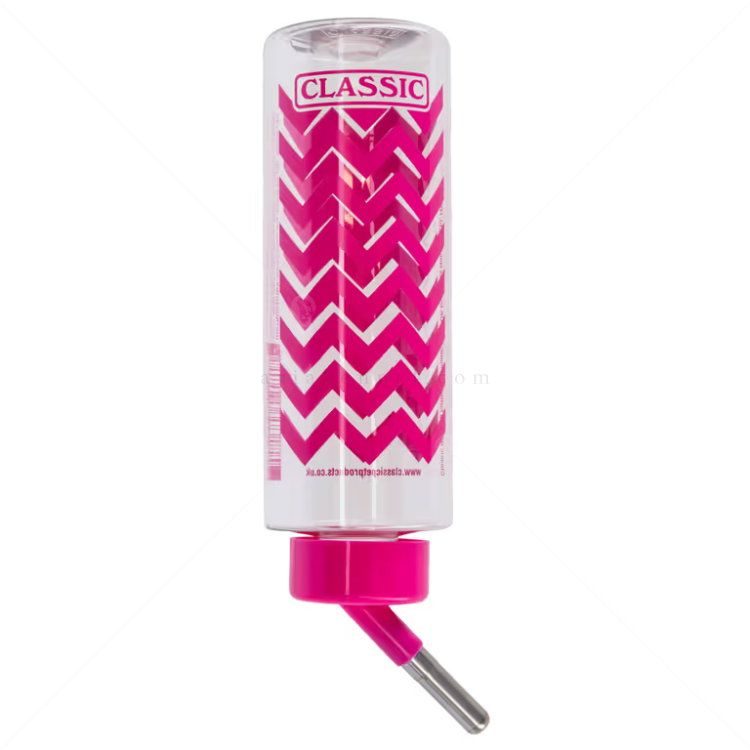 Поилка за гризачи KERBL Classic Zig-Zag Drinking Bottle M, розова