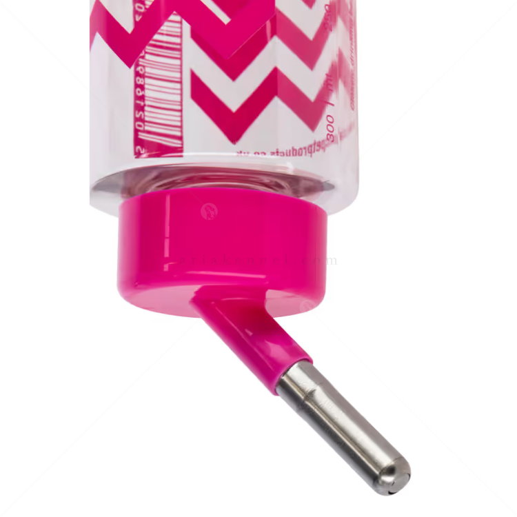 Поилка за гризачи KERBL Classic Zig-Zag Drinking Bottle M, розова