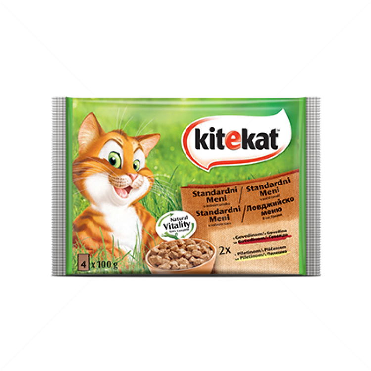KITEKAT Adult 4x100 гр. Ловджийско меню