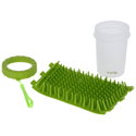 Уред за почистване на лапички M-L, KERBL Paw Cleaner, зелен