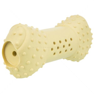 Охлаждаща играчка каучуков кокал TRIXIE Junior Cooling Bone, жълт