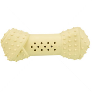 Охлаждаща играчка каучуков кокал TRIXIE Junior Cooling Bone, жълт
