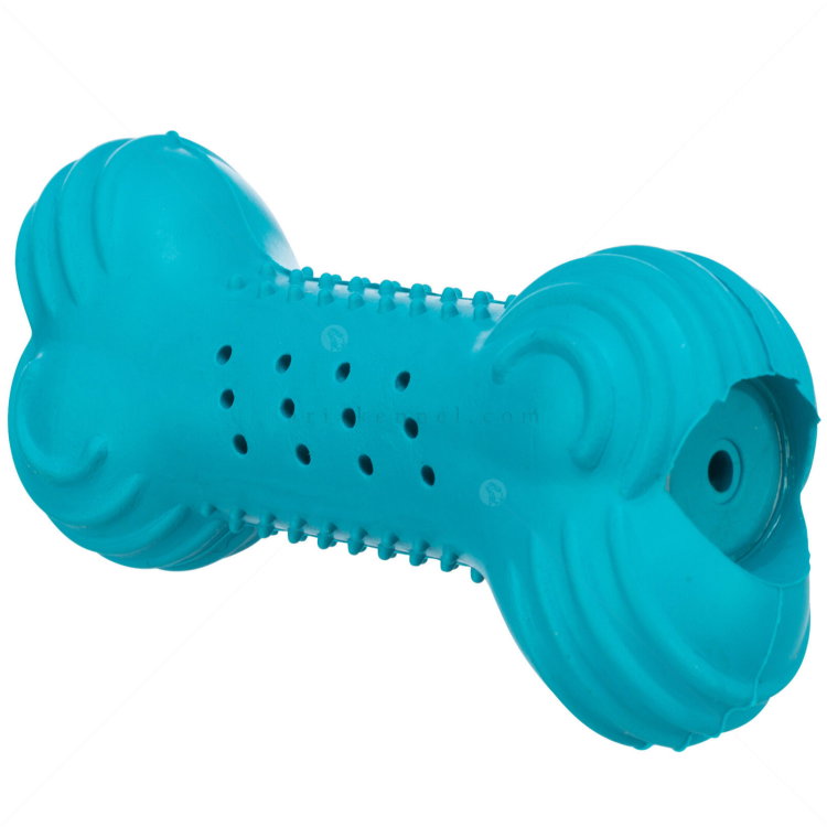 Охлаждаща играчка каучуков кокал TRIXIE Cooling Bone, син