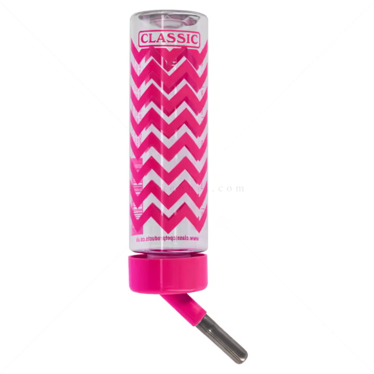 Поилка за гризачи KERBL Classic Zig-Zag Drinking Bottle, розова