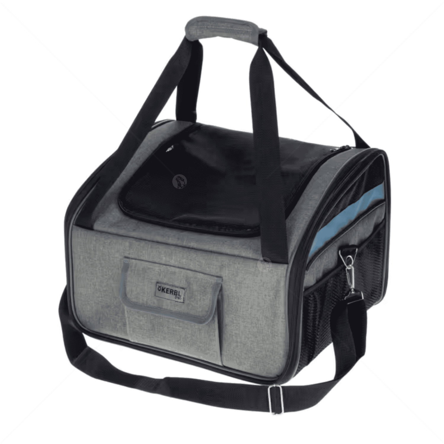 Чанта за пътуване и Кош за кола KERBL Car Seat Pocket Vacation, grey/ blue