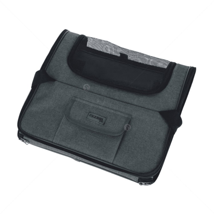 Чанта за пътуване и Кош за кола KERBL Car Seat Pocket Vacation, grey/ blue